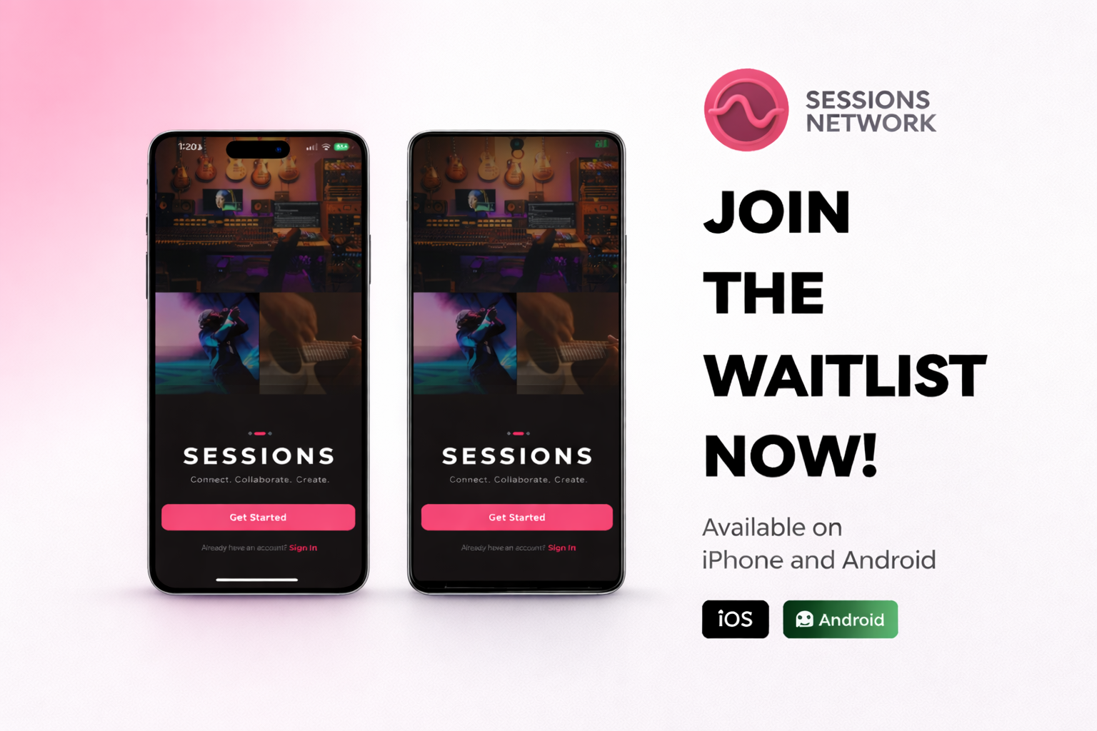 Sessions Studio Multi-Track Interface on Tablet